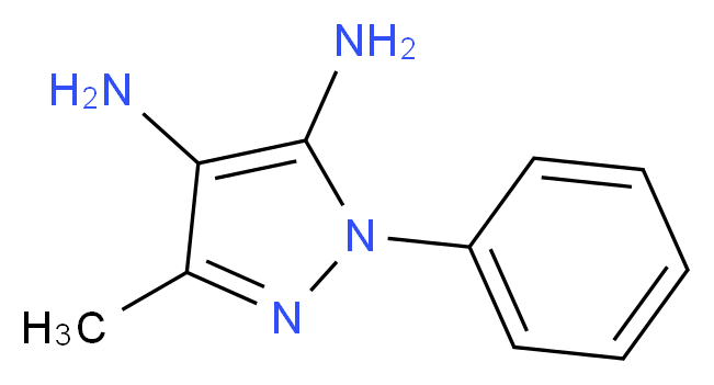 3-methyl-1-phenyl-1H-pyrazole-4,5-diamine_分子结构_CAS_52943-88-1)