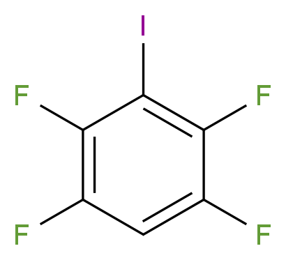 1,2,4,5-tetrafluoro-3-iodobenzene_分子结构_CAS_5243-24-3