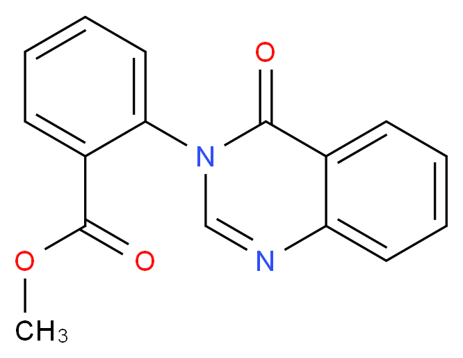 methyl 2-(4-oxo-3,4-dihydroquinazolin-3-yl)benzoate_分子结构_CAS_51310-21-5