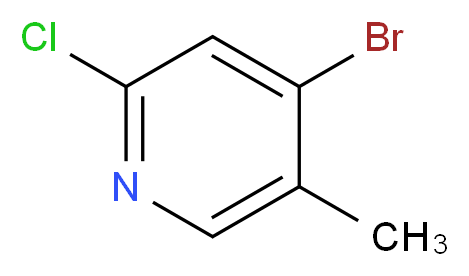 4-Bromo-2-chloro-5-methylpyridine_分子结构_CAS_867279-13-8)