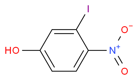 3-Iodo-4-nitrophenol_分子结构_CAS_50590-07-3)
