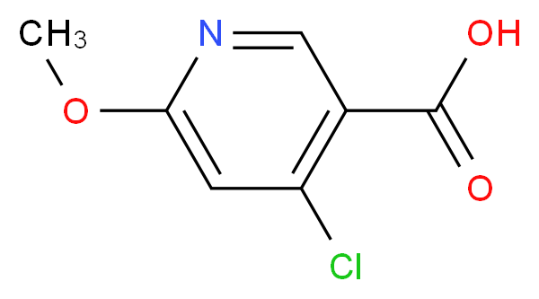 4-chloro-6-methoxynicotinic acid_分子结构_CAS_1060806-60-1)