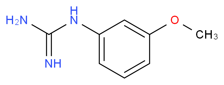 1-(3-Methoxyphenyl)guanidine_分子结构_CAS_57004-60-1)