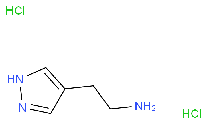 2-(1H-pyrazol-4-yl)ethan-1-amine dihydrochloride_分子结构_CAS_42150-24-3