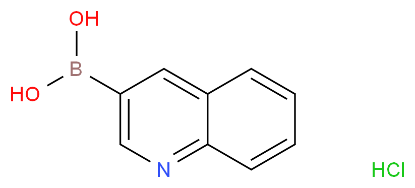 Quinoline-3-boronic acid hydrochloride 97%_分子结构_CAS_850568-71-7)