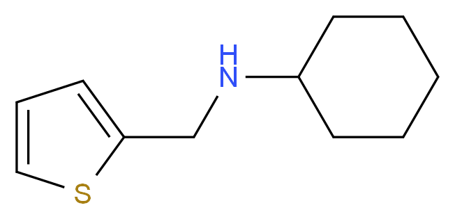 N-(Thiophen-2-ylmethyl)cyclohexanamine_分子结构_CAS_51305-86-3)