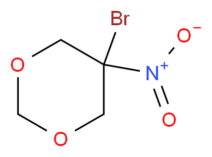 5-bromo-5-nitro-1,3-dioxane_分子结构_CAS_30007-47-7