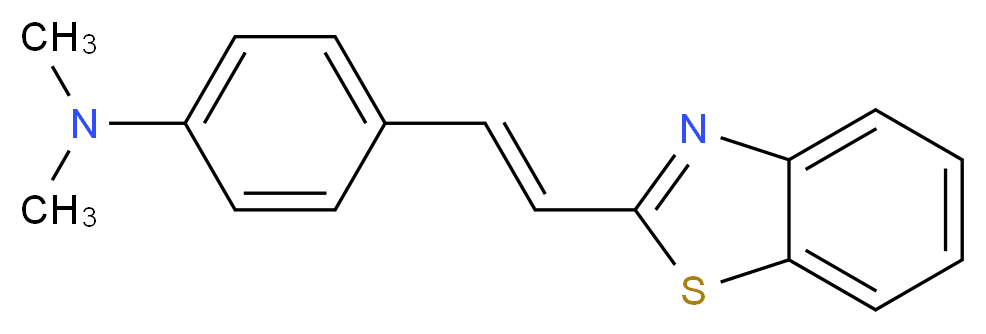 trans-2-[4-(Dimethylamino)styryl]benzothiazole_分子结构_CAS_144528-14-3)