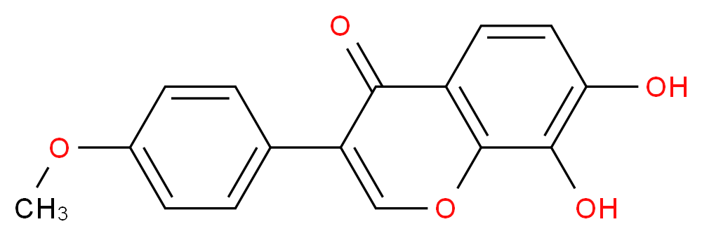 7,8-dihydroxy-3-(4-methoxyphenyl)-4H-chromen-4-one_分子结构_CAS_37816-19-6