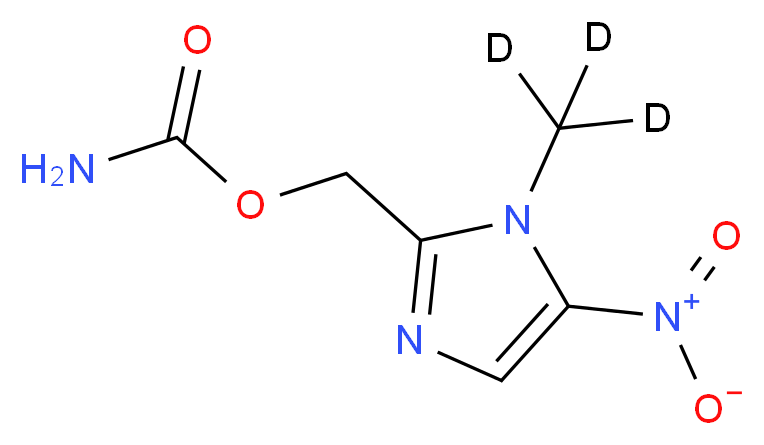 [1-(<sup>2</sup>H<sub>3</sub>)methyl-5-nitro-1H-imidazol-2-yl]methyl carbamate_分子结构_CAS_1015855-87-4