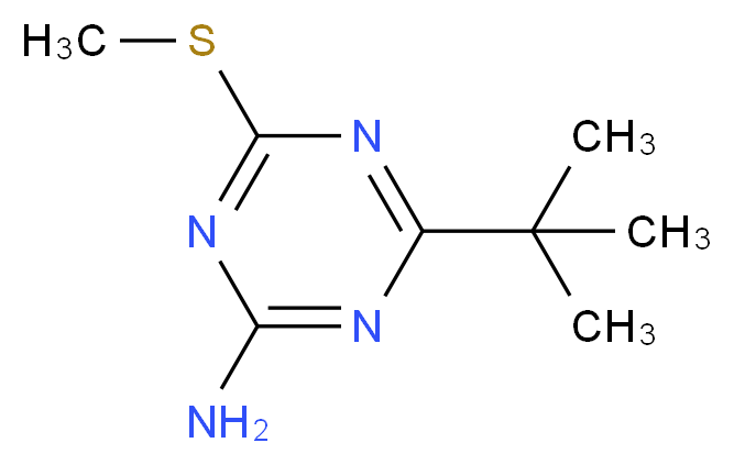 4-(tert-butyl)-6-(methylthio)-1,3,5-triazin-2-amine_分子结构_CAS_175204-56-5)