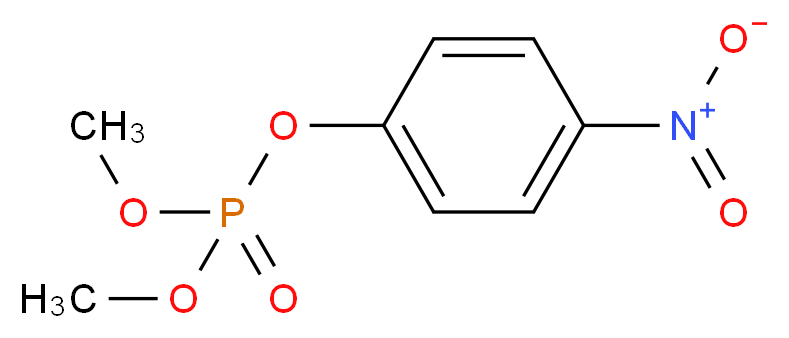 dimethyl 4-nitrophenyl phosphate_分子结构_CAS_950-35-6