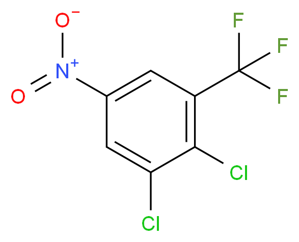 1,2-dichloro-5-nitro-3-(trifluoromethyl)benzene_分子结构_CAS_400-65-7