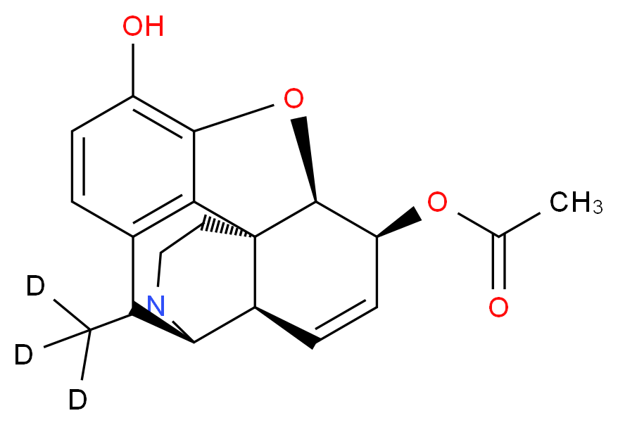 6-Acetyl Morphine-d3_分子结构_CAS_136765-25-8)