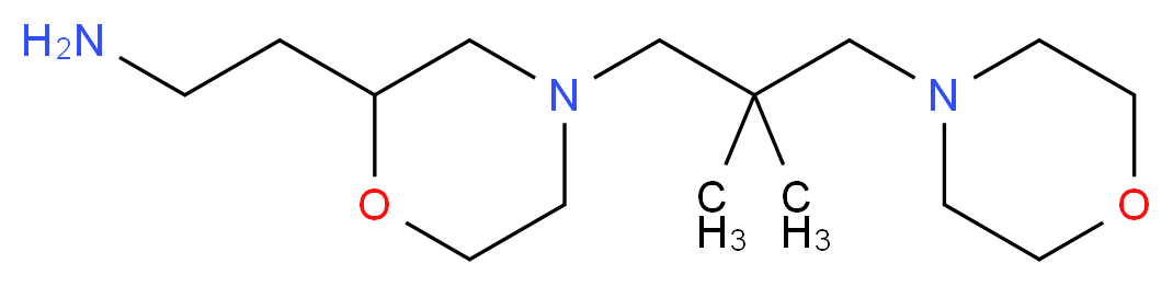 (2-{4-[2,2-dimethyl-3-(4-morpholinyl)propyl]-2-morpholinyl}ethyl)amine_分子结构_CAS_)