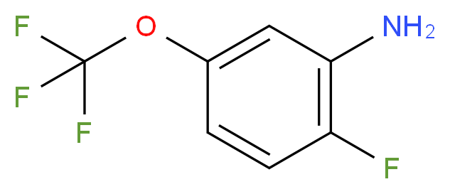 2-fluoro-5-(trifluoromethoxy)aniline_分子结构_CAS_116369-23-4