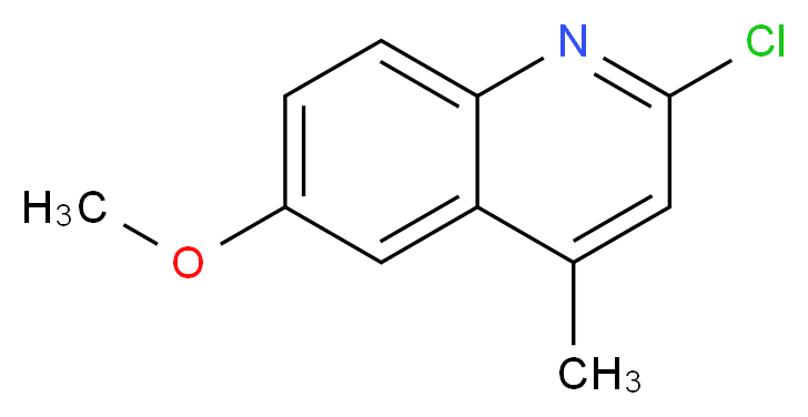 2-chloro-6-methoxy-4-methylquinoline_分子结构_CAS_6340-55-2