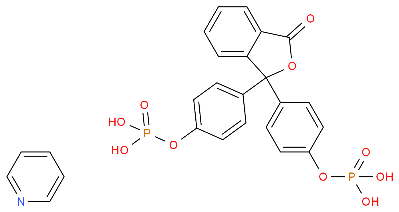 Phenolphthalein bisphosphate pyridine salt_分子结构_CAS_267240-23-3)