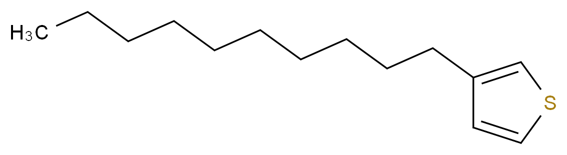 3-decylthiophene_分子结构_CAS_65016-55-9