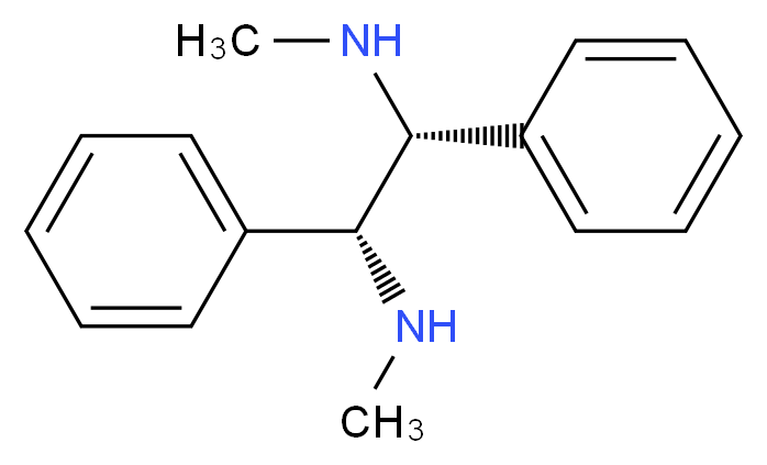 methyl[(1R,2R)-2-(methylamino)-1,2-diphenylethyl]amine_分子结构_CAS_118628-68-5