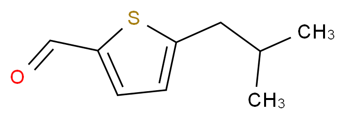 5-isobutylthiophene-2-carbaldehyde_分子结构_CAS_104804-16-2)