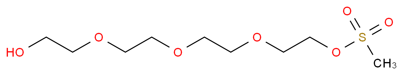 1-Methanesulfonyl-11-hydroxy-3,6,9-trioxaundecane_分子结构_CAS_65883-12-7)