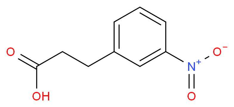 3-(3-Nitrophenyl)propionic acid_分子结构_CAS_1664-57-9)