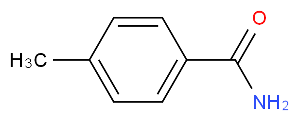 4-methylbenzamide_分子结构_CAS_619-55-6