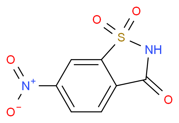 6-Nitrobenzo[d]isothiazol-3(2H)-one 1,1-dioxide_分子结构_CAS_22952-24-5)