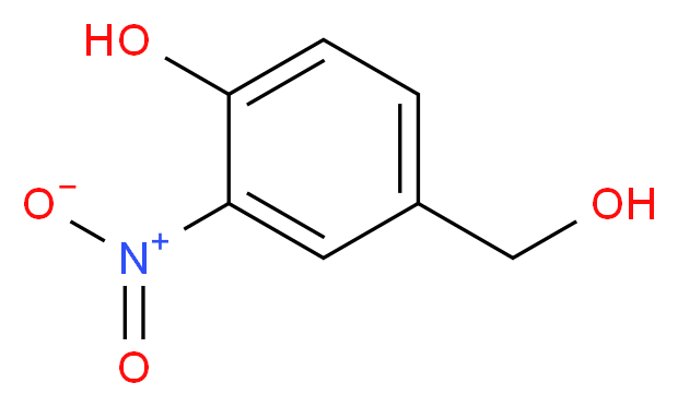 4-(hydroxymethyl)-2-nitrophenol_分子结构_CAS_41833-13-0