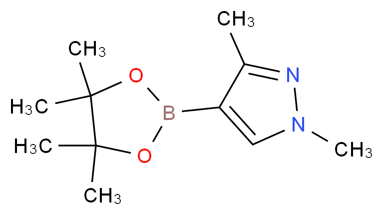 1,3-Dimethylpyrazole-4-boronic acid pinacol ester_分子结构_CAS_1046832-21-6)