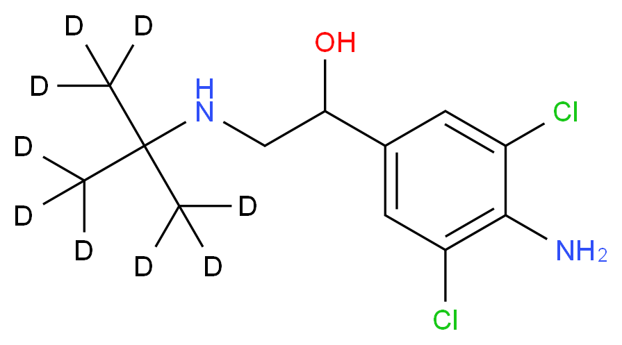 Clenbuterol-(t-butyl-d9)_分子结构_CAS_)