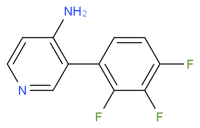 3-(2,3,4-trifluorophenyl)pyridin-4-amine_分子结构_CAS_1258624-27-9