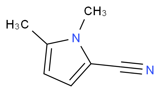 1,5-二甲基-2-吡咯甲腈_分子结构_CAS_56341-36-7)