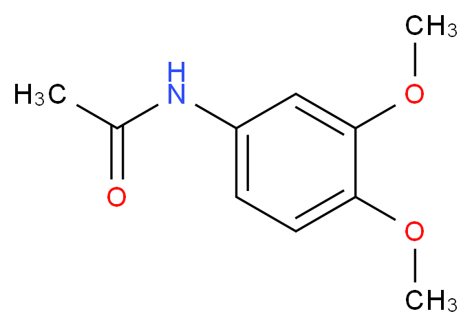 N-(3,4-dimethoxyphenyl)acetamide_分子结构_CAS_881-70-9