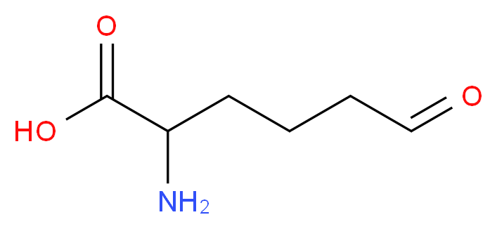 2-amino-6-oxohexanoic acid_分子结构_CAS_1962-83-0