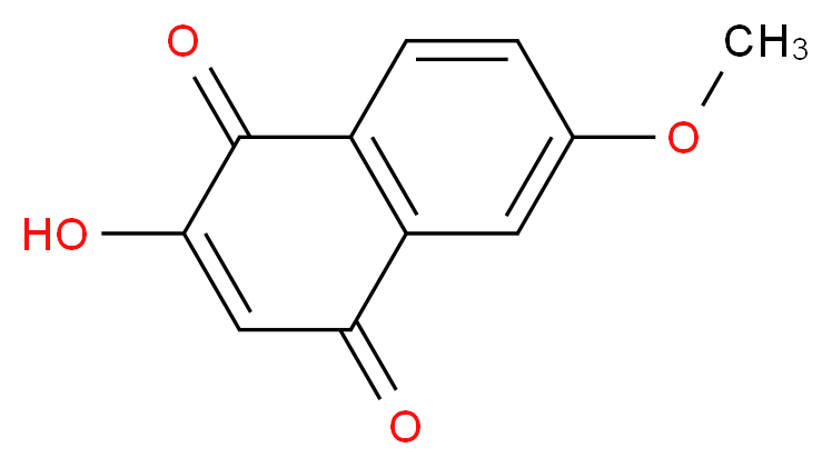 2-Hydroxy-6-methoxynaphthalene-1,4-dione_分子结构_CAS_6223-31-0)