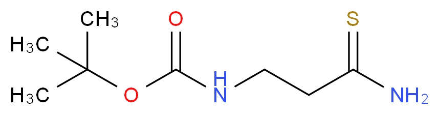 tert-butyl N-(3-amino-3-thioxopropyl)carbamate_分子结构_CAS_77152-97-7)