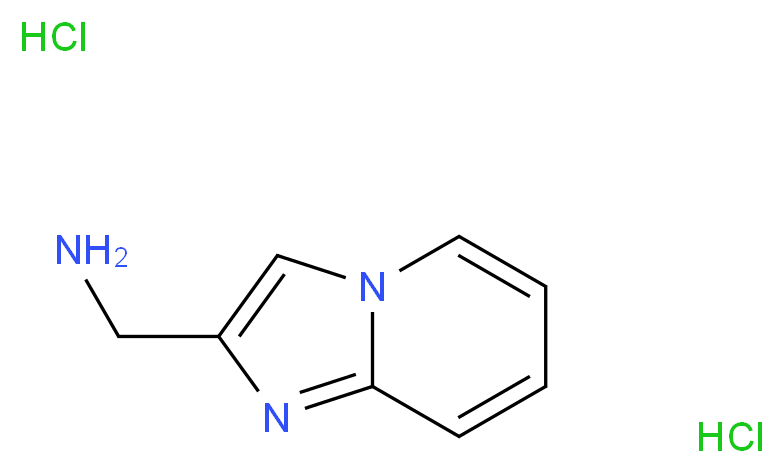 1-Imidazo[1,2-a]pyridin-2-ylmethanamine dihydrochloride_分子结构_CAS_165736-20-9)