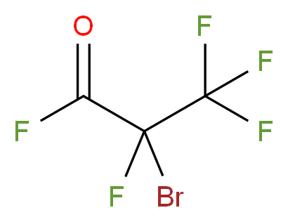 2-bromo-2,3,3,3-tetrafluoropropanoyl fluoride_分子结构_CAS_6129-62-0