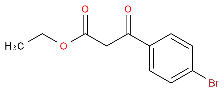 (4-溴苯甲酰)乙酸乙酯_分子结构_CAS_26510-95-2)