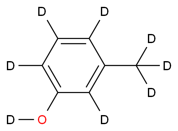 间甲酚-d8_分子结构_CAS_302911-90-6)