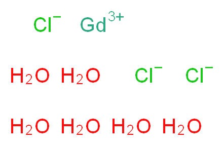 gadolinium(3+) ion hexahydrate trichloride_分子结构_CAS_13450-84-5