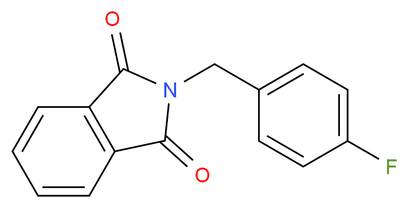 N-(4-Fluorobenzyl)phthalimide 97%_分子结构_CAS_)