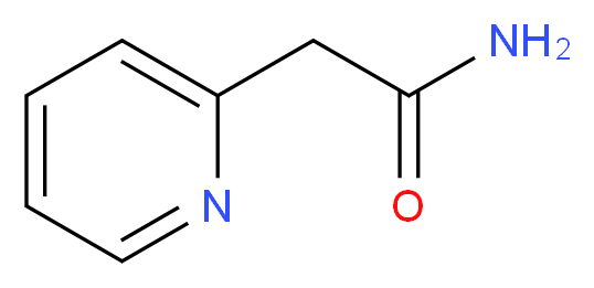 2-(pyridin-2-yl)acetamide_分子结构_CAS_5451-39-8