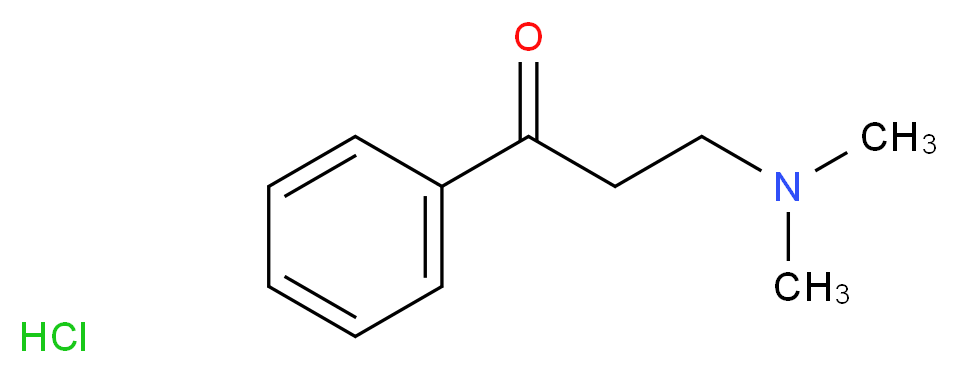 3-二甲基氨基苯丙酮 盐酸_分子结构_CAS_879-72-1)