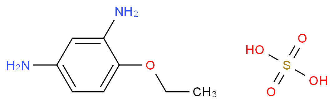 4-ethoxybenzene-1,3-diamine; sulfuric acid_分子结构_CAS_68015-98-5