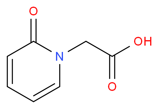 2-(2-oxo-1,2-dihydropyridin-1-yl)acetic acid_分子结构_CAS_56546-36-2