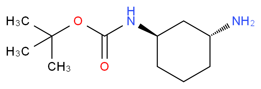 tert-butyl rac-[(1R,3R)-3-aminocyclohexyl]carbamate_分子结构_CAS_609788-04-7)