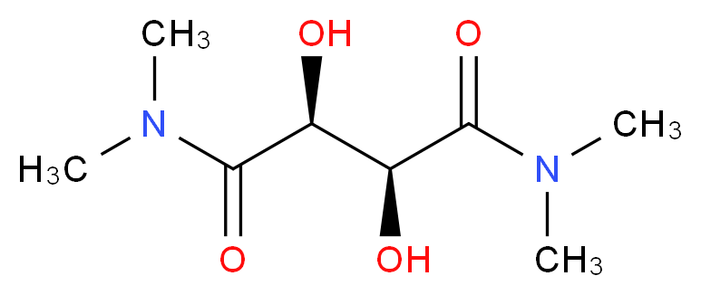 (2S,3S)-2,3-dihydroxy-N,N,N',N'-tetramethylbutanediamide_分子结构_CAS_63126-52-3